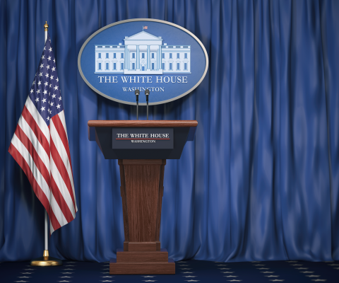 white house podium